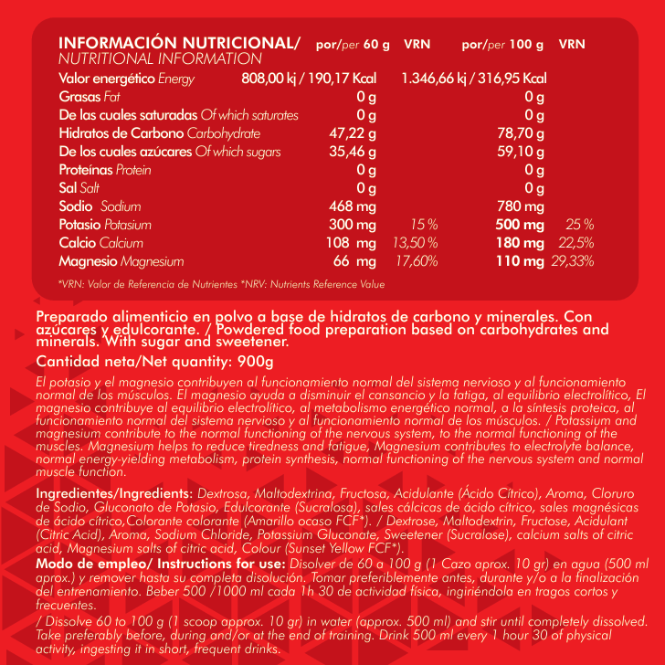 Carbo Fuel (Recovery-Endurance-Isotonic Formula)(900g) - Alpha Supplements - 2