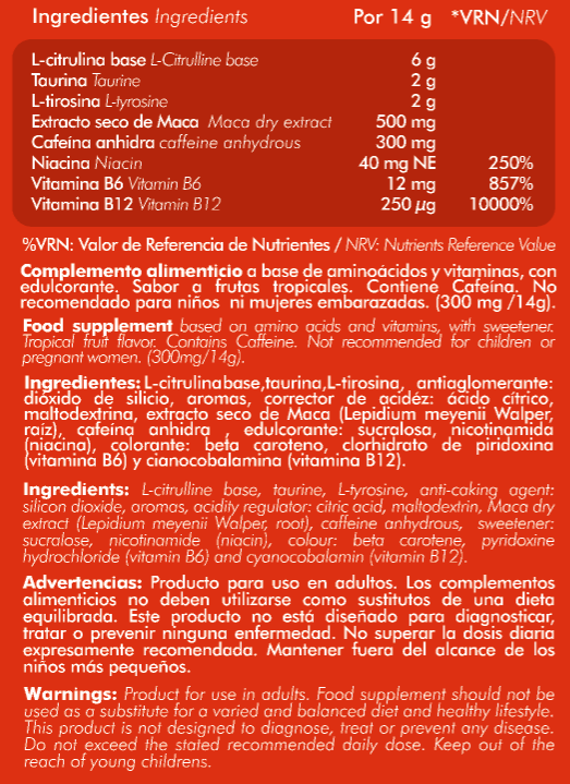 Alpha Shot 2.0 Hardcore Pre-Workout Formula (280 g) - Alpha Supplements - 2