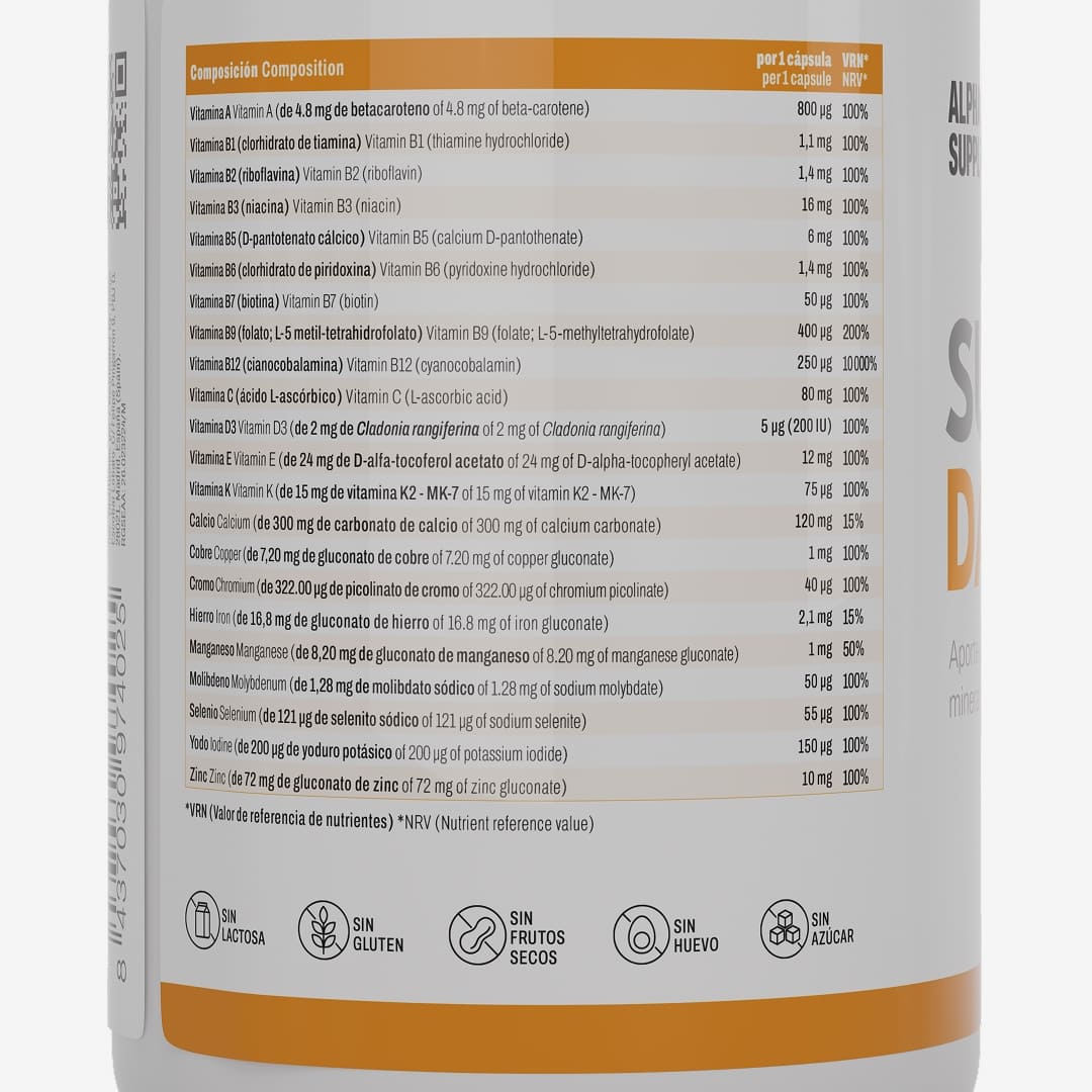Super Daily One (Multinutrient Formula) (60 Veggiecaps) - 6
