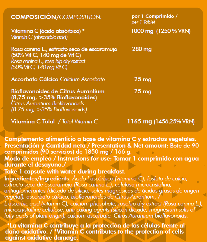 Triple Vit C+ (Vitamin C Mix)(90 veggietabs) - Alpha Supplements - 2