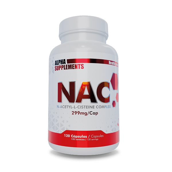 NAC (N-Acetil-Cisteína) (120 Vegancaps) - Alpha Supplements