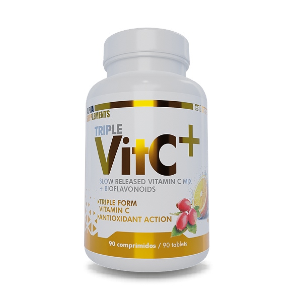 Triple Vit C+ (Vitamin C Mix)(90 veggietabs) - Alpha Supplements