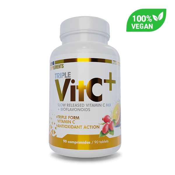 Triple Vit C+ (Vitamin C Mix)(90 veggietabs) - Alpha Supplements