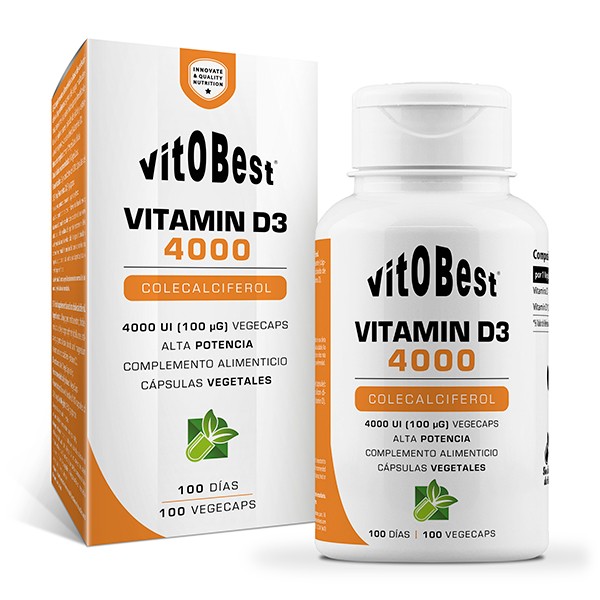 Vitamin D3 4000 (100 vegecaps) - Vitobest