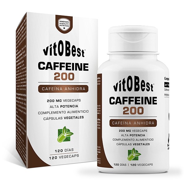 Caffeine 200mg (120 vegecaps) - Vitobest