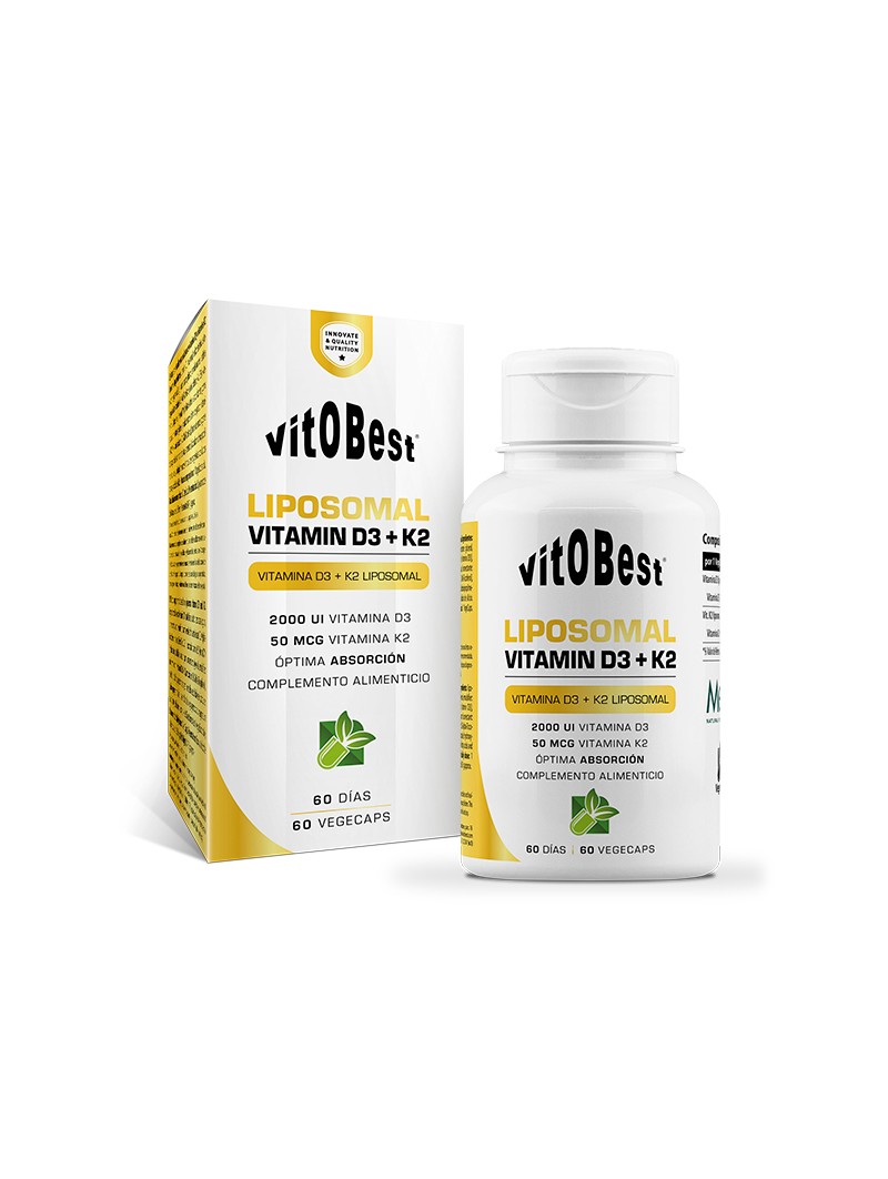 Liposomal Vitamin D3+K2 (60 VegeCaps)